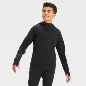 Boys' Premium Fleece Full Zip Hoodie - All In Motion Size Medium 8